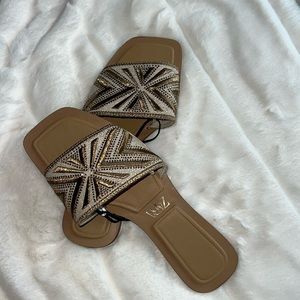 Zara gold boho sandals